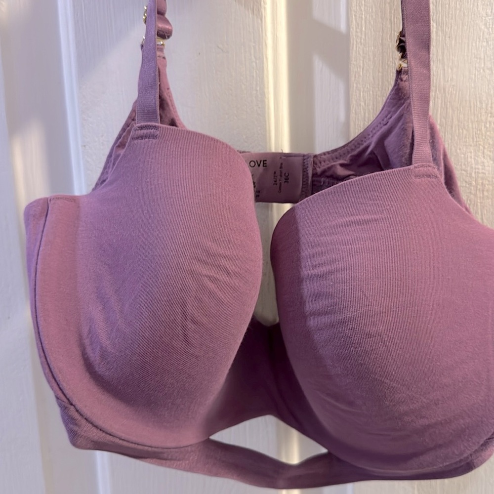 THIRDLOVE 24/7 Pima Cotton T-Shirt Bra Black 34E lightly used, worn twice